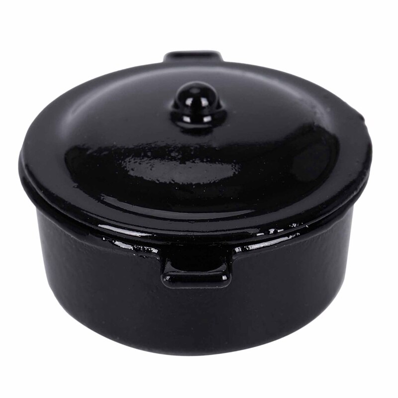 Dollhouse Miniature Kitchen Utensil Cookware Cerole Dish Stew Pan Stockpot 12th Scale