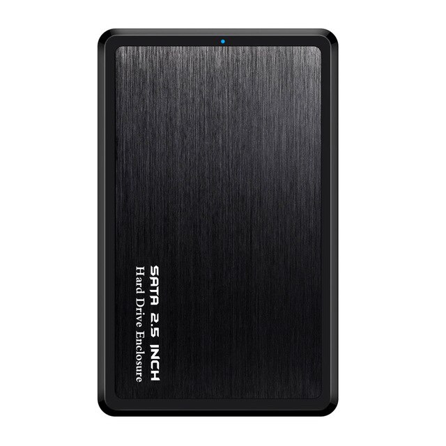 2.5 zoll usb 3.0 sata hd box hdd-laufwerk externes hdd-gehäuse schwarzes gehäuse werkzeuglos 5 gbit/s unterstützt uasp für ssd / 2tb festplatten: Schwarz