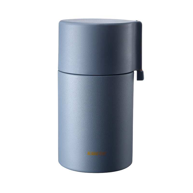 550ml 304 Edelstahl Thermos Lunchbox Vakuum Glaskolben Protable Büro Arbeiter Schüler Bento Kasten Kochen Thermos mit Löffel: Blau