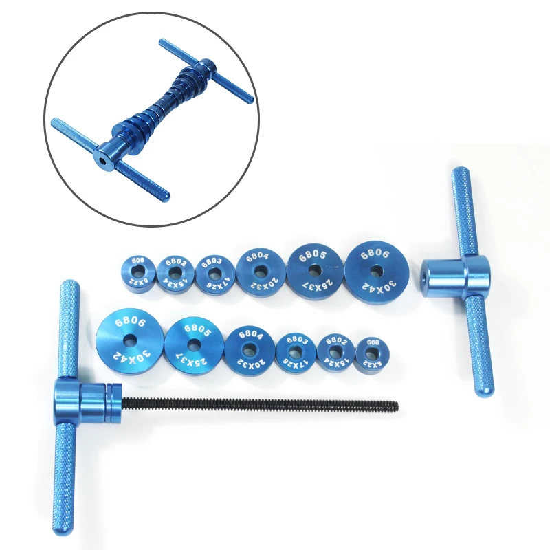 Fiets Dragende Extractie Installatie Tool Wiel/Hub Lager Druk Set Fiets Zachte Staart Frame Druk Tool