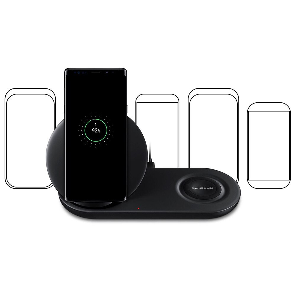 2 In 1 Fast Charging Wireless Charger Pad For Samsung Phone Lightweight For Samsung Watch For Iphone For Xiaomi #20