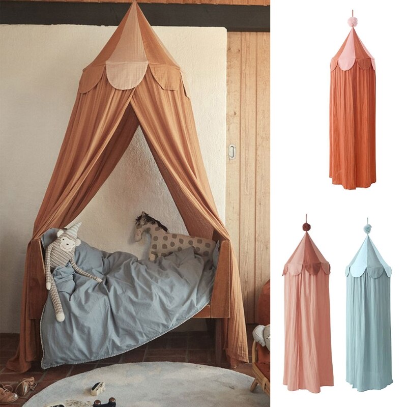 Anti Mosquito Katoenen Baby Prinses Bed Luifel Meisjes Kamer Decoratie Bed Luifel F3ME