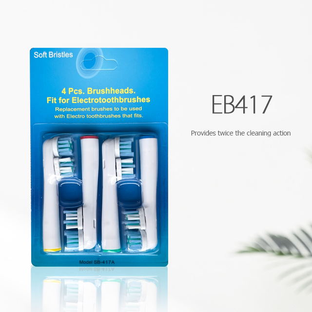 Têtes de brosse à dents électrique pour Oral B, tête de brosse de resubdivision pour la vitalité, buses Oral-B: WHITE