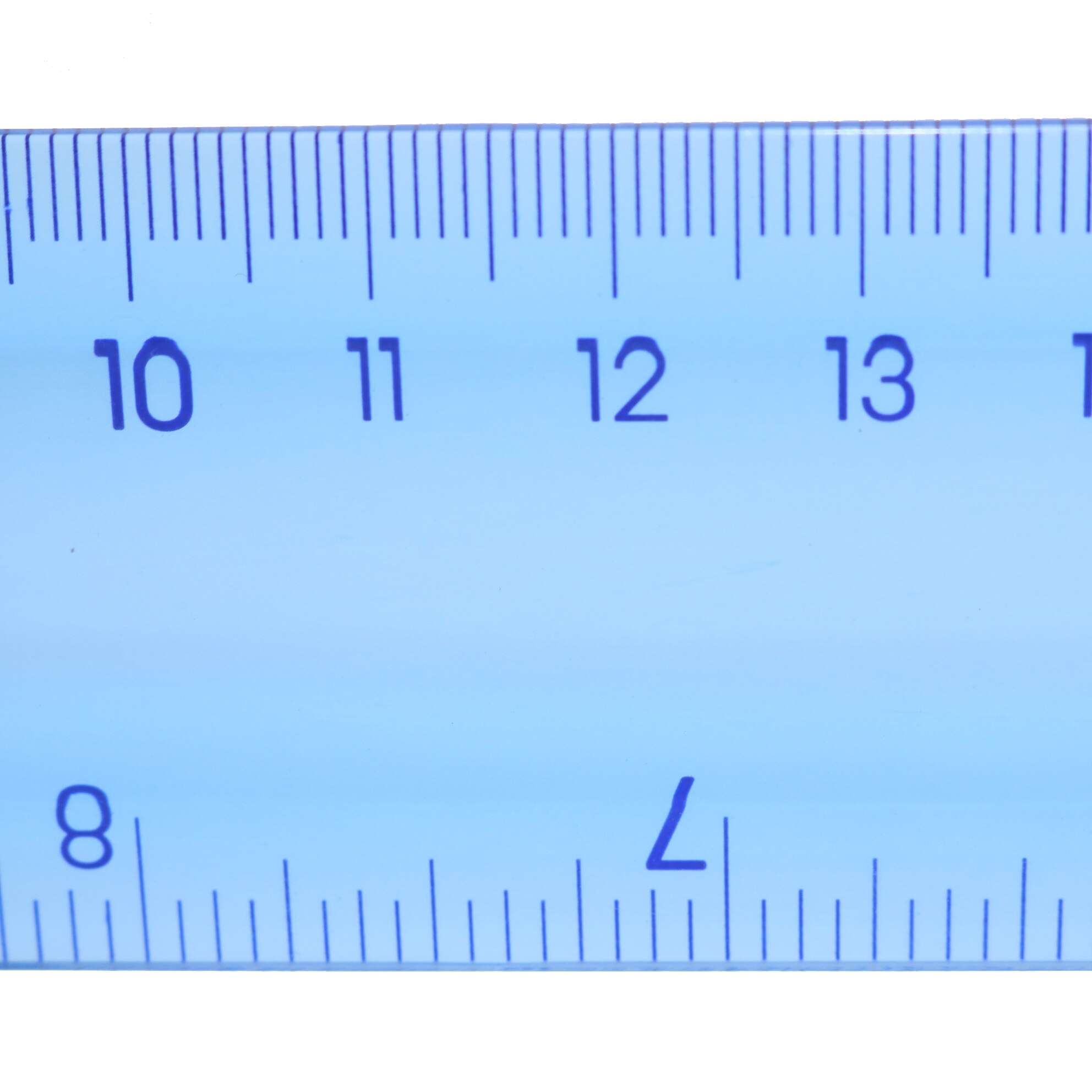 Regla Flexible transparente para dibujo de estudiantes, Regla suave de plástico para oficina y escuela, azul/verde, 20cm/30cm, 1 unidad