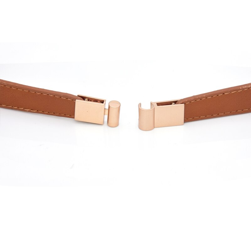 Cinturón fino para elástico Mujer, cinturón negro, rojo y blanco, ceinture