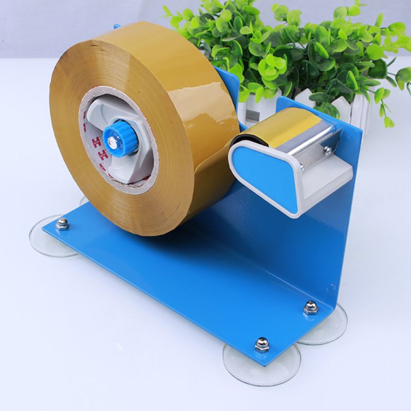 Heavy Duty Desktop Tafel Tape Label Dispenser met Zuignap Sucker Stand Cutter Kantoorbenodigdheden