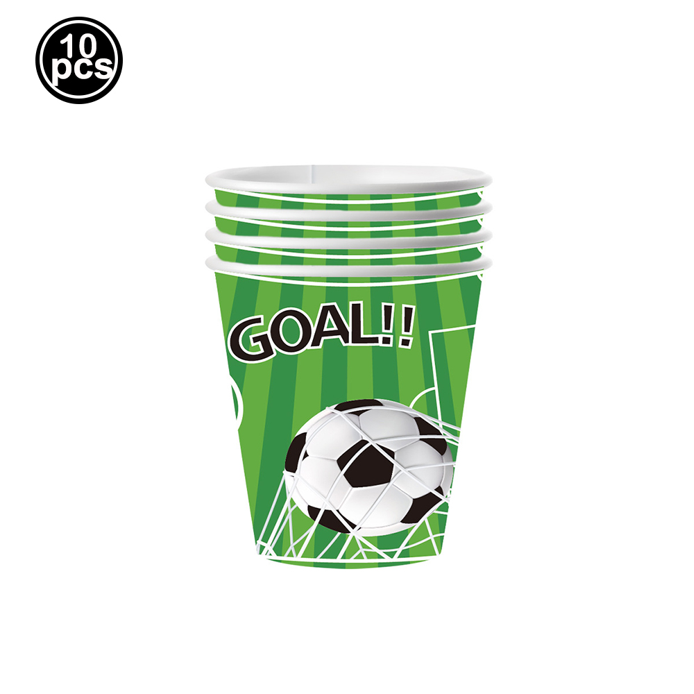 Soccer Party Disposable Tableware Paper Plates Cups Napkins Tablecloth Soccer Birthday Party Decoration