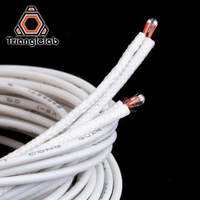 ATC Semitec 104GT-2 104NT-4-R025H42G Thermistor with Fibreglass Sleeving insulating for bed hotend High temperature 280℃