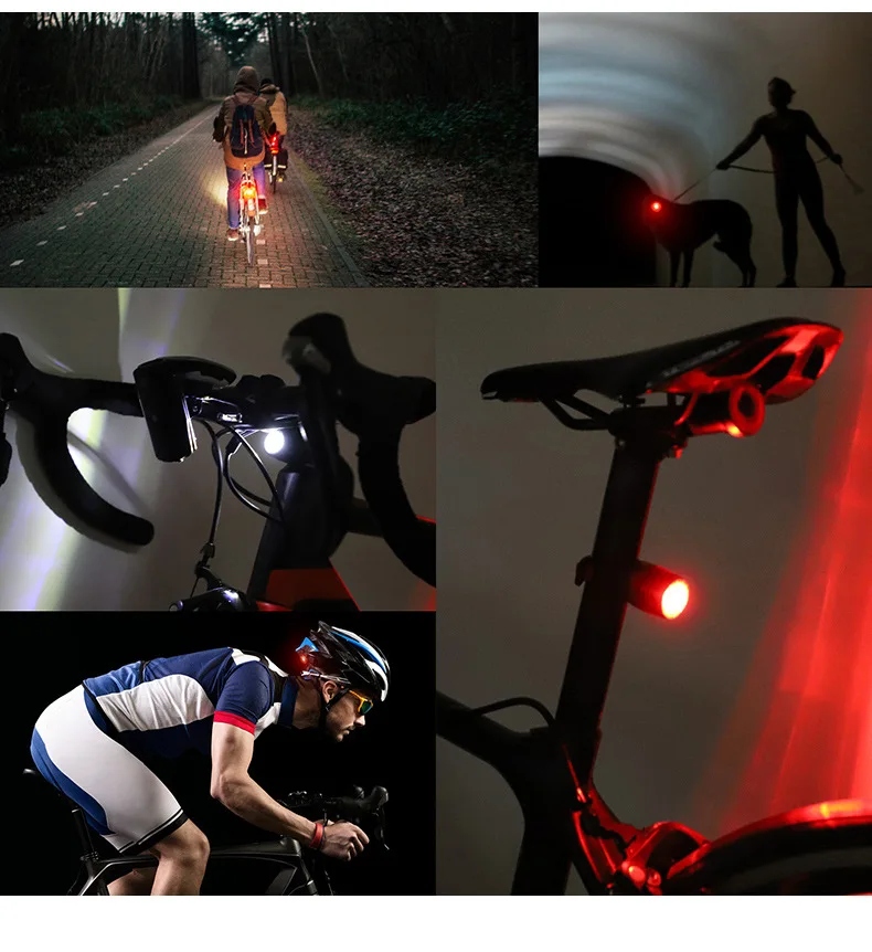 Vej mountainbike lys led-blitz vandtæt cykel baglygte cykel baglygte nat cykling sikkerhed cykel advarselslys