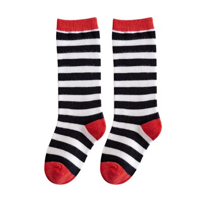 Nette unisex freundlicher Punkte Streifen Socken Für Jungen Mädchen Kleinkind freundlicher Harajuku Lustige Bunte Knie Socken Glücklich Farbe sokken 1-8T: 001 / 3-5 Jahre alt