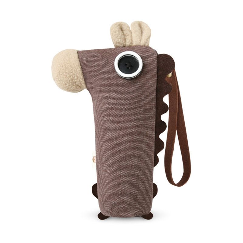 Kawaii nyhet tegneserie hest blyantveske lerret pennepose sminkepose skole  y3nd: Hvit