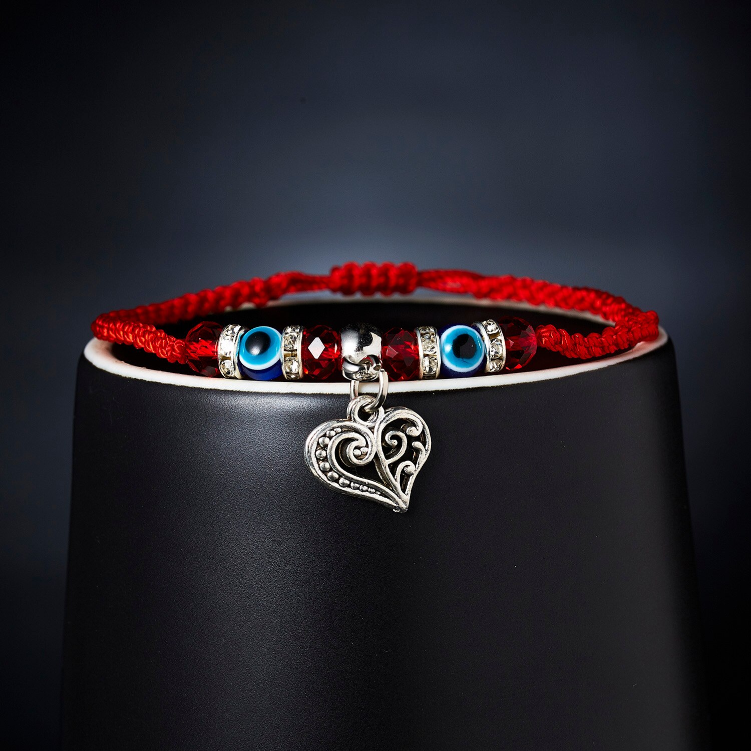 Mode Gevlochten Touw Kralen Blue Evil Eye Charm Armband Vrouwen Lucky Red String Hamsa Hand Armbanden Handgemaakte Vriendschap Sieraden