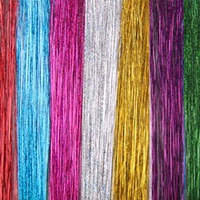 1 Bags Hair Tinsel Sparkle Glitter Extensions Highlights False hair Strands Party Accessories For Girls Party 8 Colors