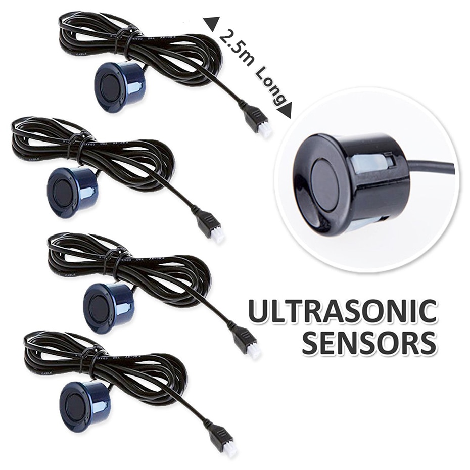 Car Parking Sensor 1 Pcs 22 mm Black Red Blue Silver Gold White Gray Champagne Gold Color for Car Reverse System