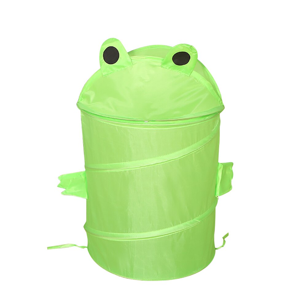 Carino Pieghevole Secchio Bucato Cilindro Cestino per I Giocattoli Scatola di Immagazzinaggio Del Giocattolo Contenitore Sveglio Animale Del Fumetto scarafaggio Rana gatto Lavanderia Scatola di: 01