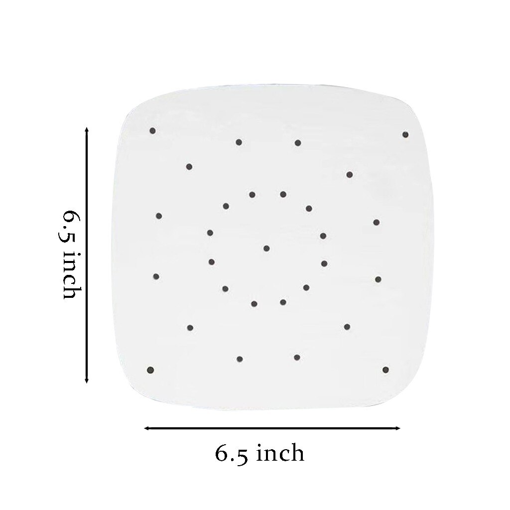 Papel perforado que absorbe el aceite para freidora, Streamer, sartenes, antiadherente, para hornear, horno, pastelería, estera para hornear, 100 Uds., # TD