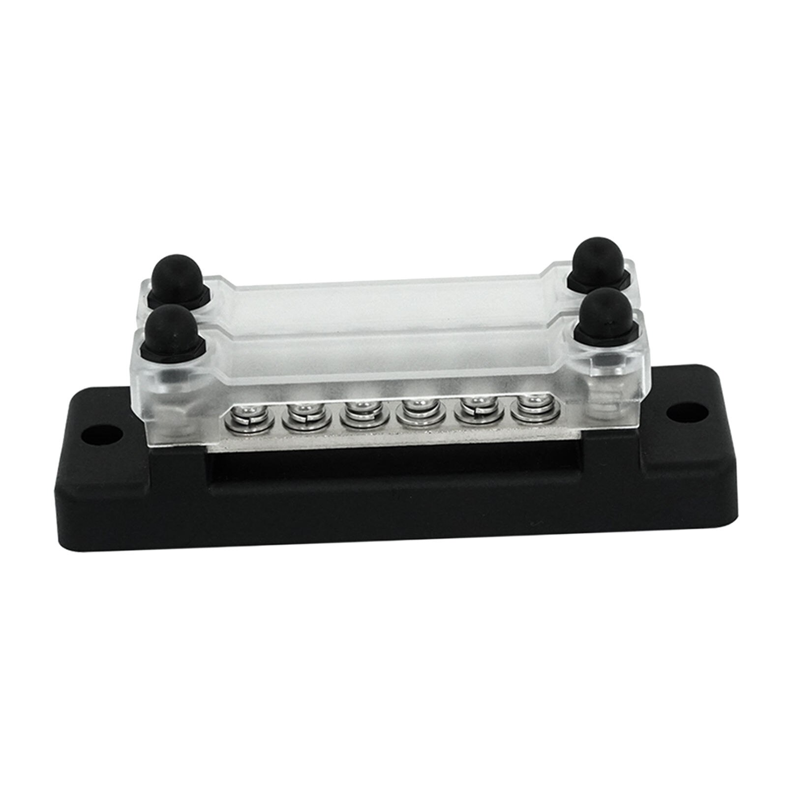 12 Terminal Bus Bar Kit Cover Dual Row Ground Distribution Block, Wire Organization, Durable