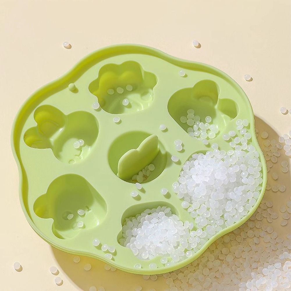 Baby Food Steamed Cake Mold 190ML 6 Grids Cartoon Baking Mold BPA Free Reusable Silicone Cake Mold Baking Supplies