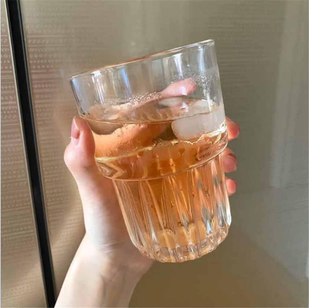 Kjendis kafé glass kaffekopp liten is latte glass gjennomsiktig enkel melk frokost kopp familie juice kopp