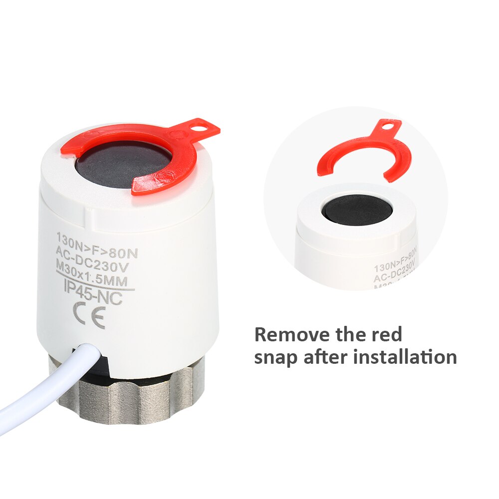 Thermal Actuator for Floor Heating Thermostat System Underfloor Heating Manifold Normally Closed Electric Actuator M30*1.5