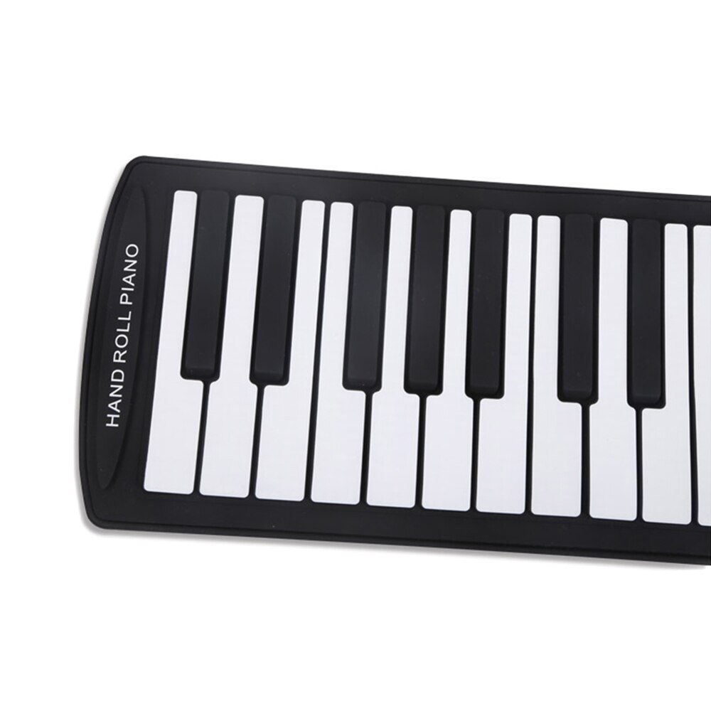 Flexible Piano 61 Keys Electronic Piano Keyboard Silicon Roll Up Piano Sustain Function USB Port with Loud Speaker