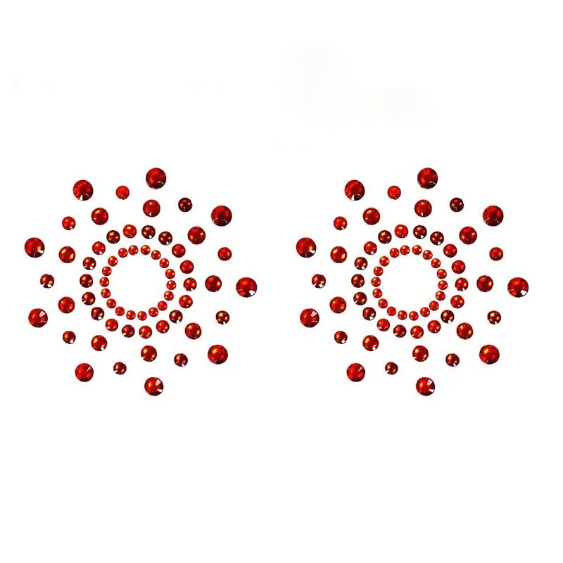 Par de pezones sexis transparentes autoadhesivos transpirables pegatinas cómodas diamantes de imitación pétalos de pecho lencería empanadas sujetadores
