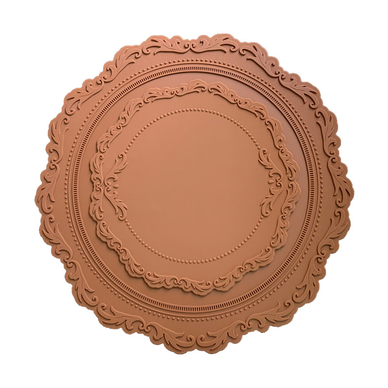 Almohadilla aislante resistente a altas temperaturas, tapete de silicona resistente al calor para mesa de comedor, tapete grueso para el hogar, tapete para tazas, cuenco y plato