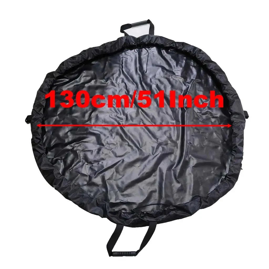 Traje de neopreno impermeable para natación, estera de cambio de ropa de playa, bolsa de transporte con asa, correas para los hombros para surf, Kayak: YELLOW
