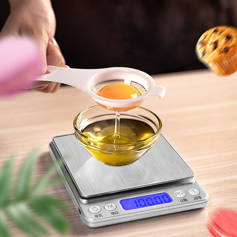 Digitale Keuken Schaal Mini Pocket Rvs Precisie Elektronische Weegschaal
