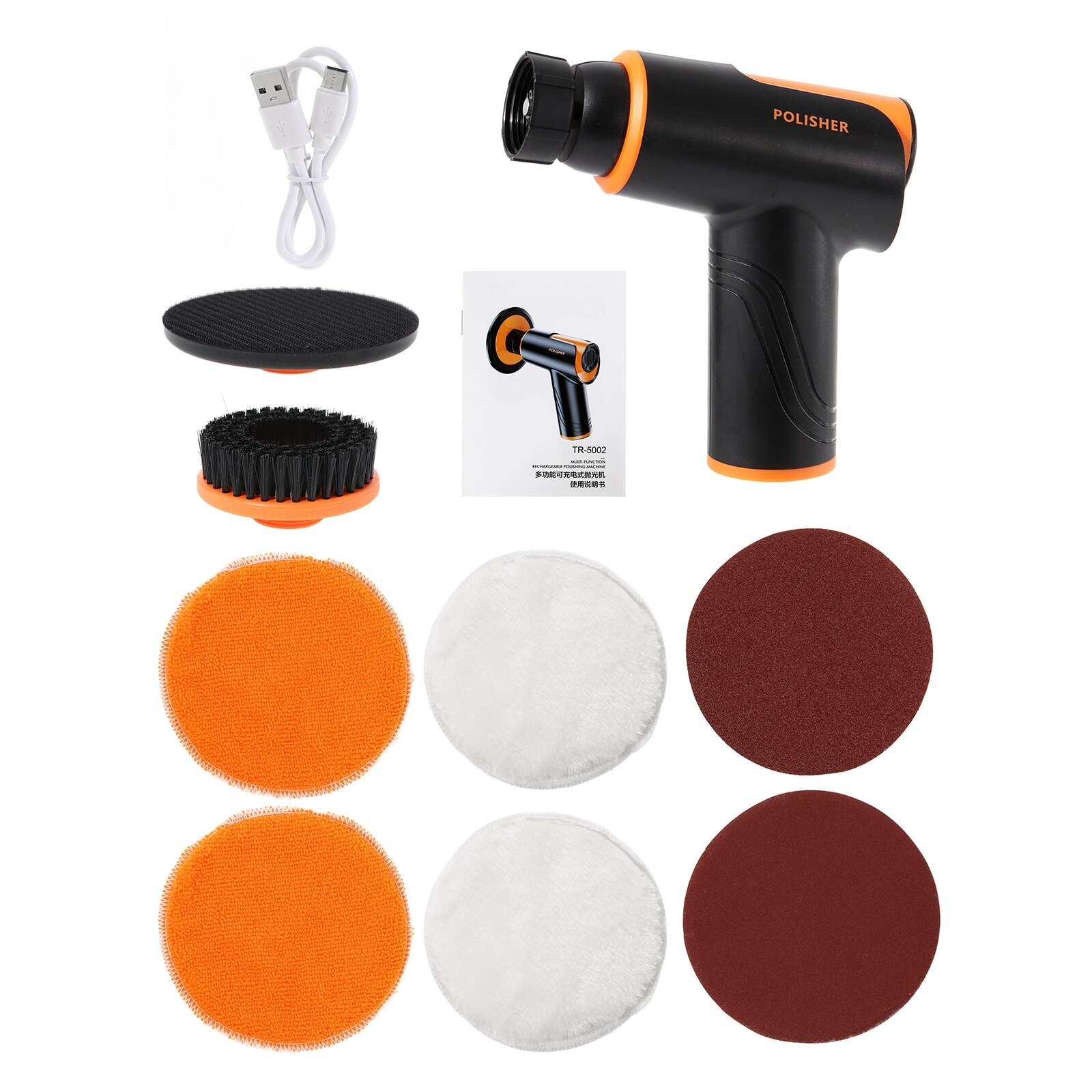 18000rpm Car Polishing Machine Multi-functional Electric Wireless Polisher Rechargeable Angle Grinder Auto Waxing Vihicle Tools