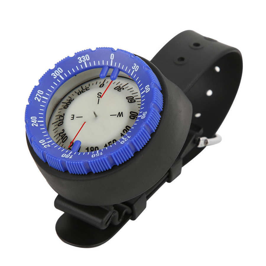 50m vattentäta kompasser undervattensgrottning camping simkompass med armband dykning scuba klockband fluorescerande urtavla kompass