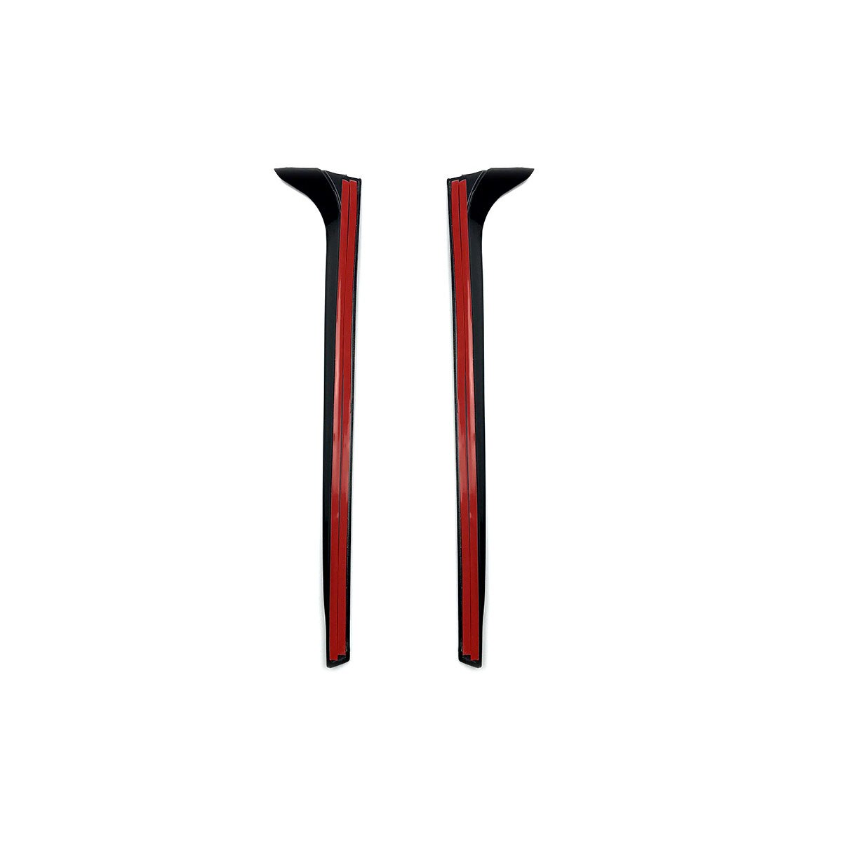 Gloss Black Rear Window Side Spoiler Wing For VW for Polo MK5 / MK5 + Glossy Canard Canards Splitter Car-styling