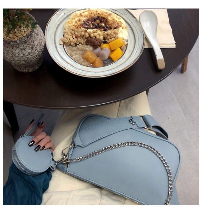 Damestas ketting crossbody meisje messenger schoudertas baguette dames schattige tas portemonnee rits  ju256