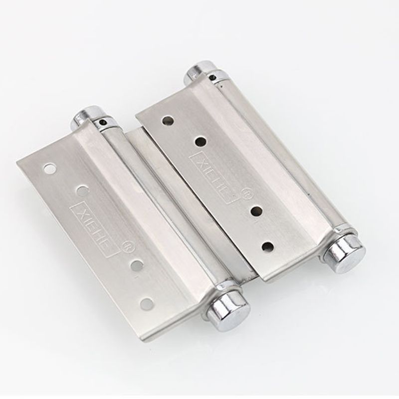 Double Open Spring 4 Inch Hinge Stainless Steel Two-way Free Door Hinge for Cowboy Bar Counter Door Fence