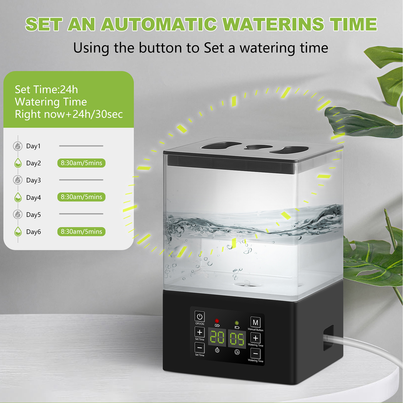 Topfpflanzen automatisches Bewässerungs system 1,3 l Tank Home Tropf bewässerungs anlage Bewässerung Auto Timer für Blumen Pflanze Gartengeräte