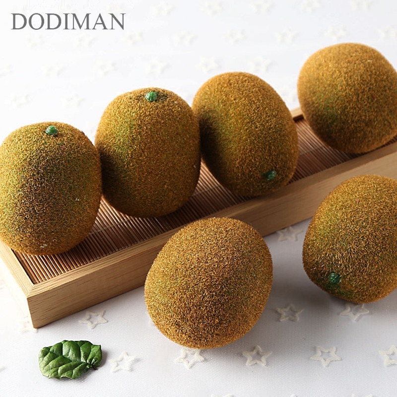 Simulación de fruta de kiwi de espuma modelo fotografía apoyos de fotografía de fruta tienda casa decoración, amueblamiento artificial kiwi