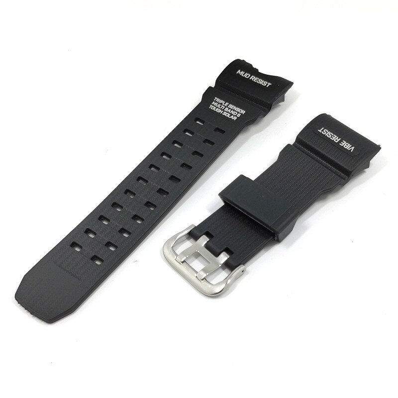 Strap for Casio G-SHOCK GWG-1000GB Black Silicone Watch Band Men Sport Waterproof Wrist Bracelet Accessories for GWG-1000-1A