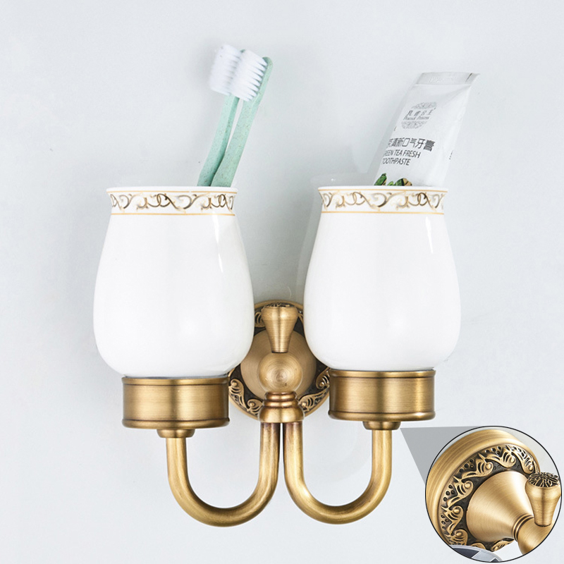 Juego de accesorios de baño antiguos, soporte de papel de latón, accesorios de baño, soporte escovado para inodoro montado en la pared, ganchos para barra de toalla