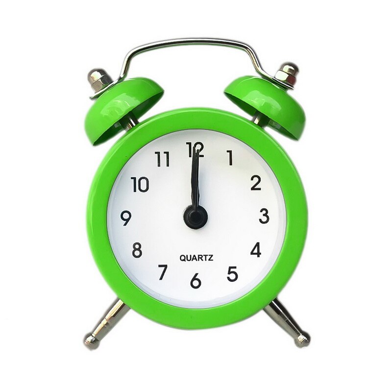 Mini despertador de de 50mm, alarma de viaje, despertador, Reloj de escritorio analógico con campana, herramientas para acampar al aire libre, pequeñas: B