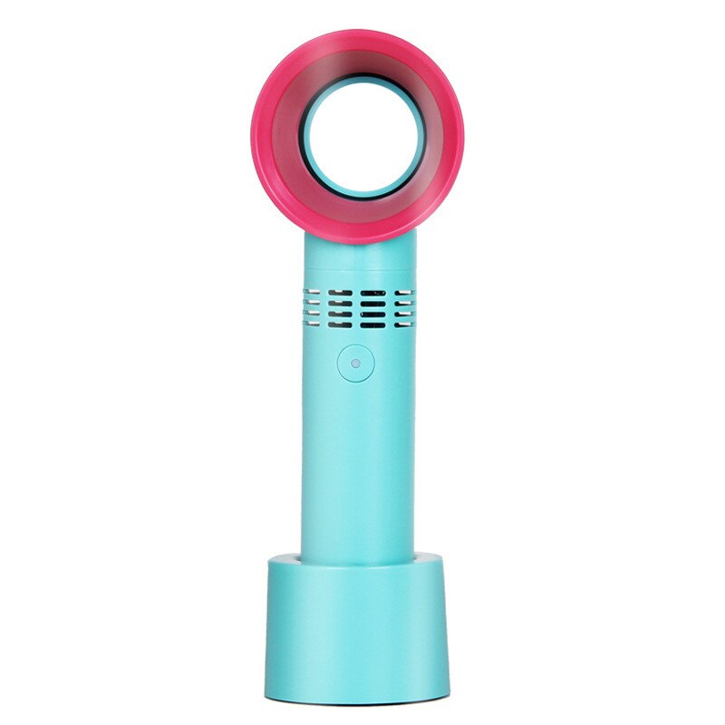 Mini Draagbare Handheld Bladeless Fan Usb Oplaadbare 3 Gear Airconditioner Fans
