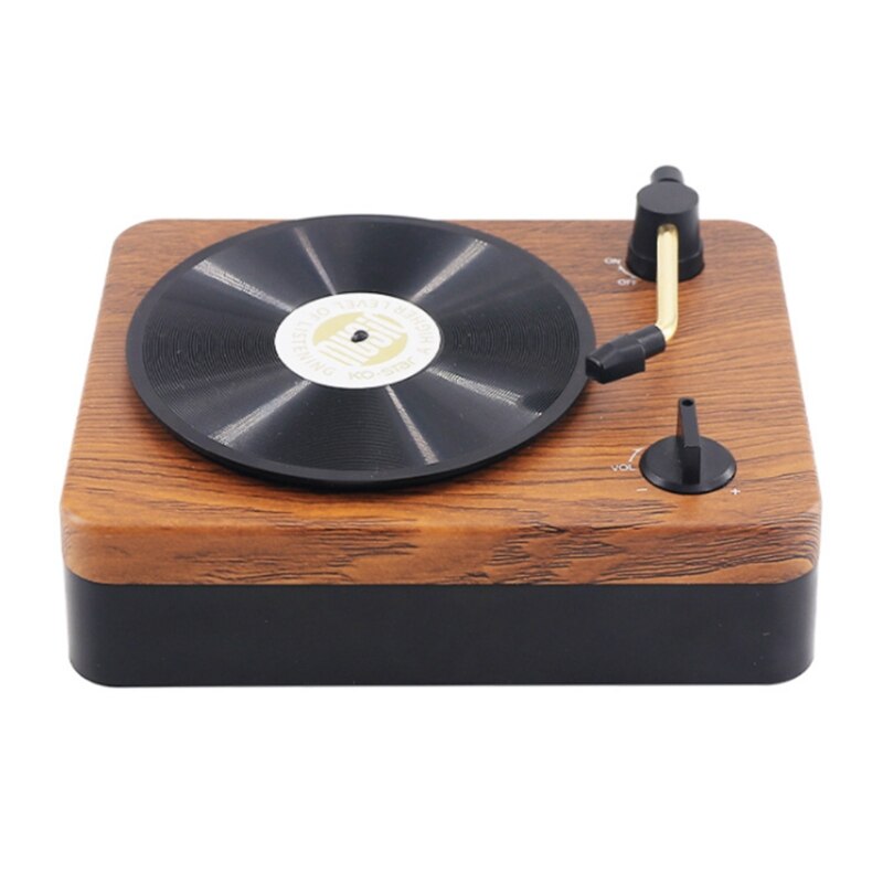 Retro Bluetooth-compatible Speaker Portable Vinyl Record Player Classic Bluetooth-compatible Sound Box Wireless Speaker