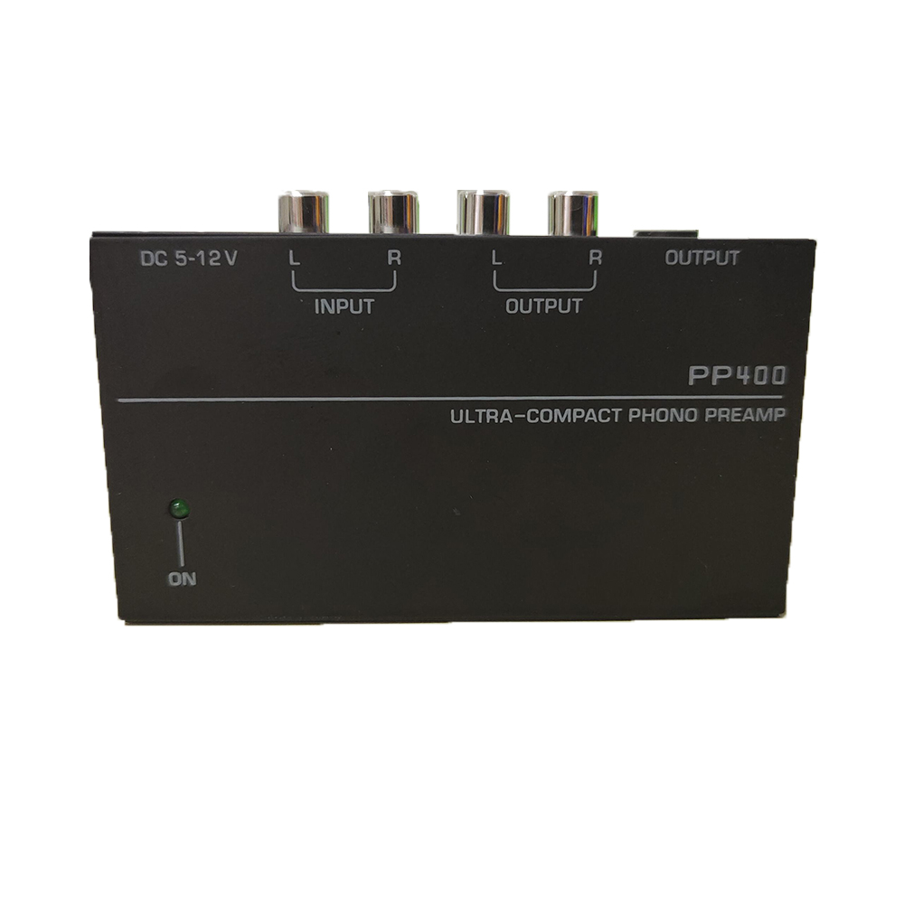 Ultrakompakter Phono-Vorverstärker-Vorverstärker mit RCA 1/4 Zoll TRS-Schnittstellen Preamplificador Phono-Vorverstärker PP400 mit EU-US-Stecker