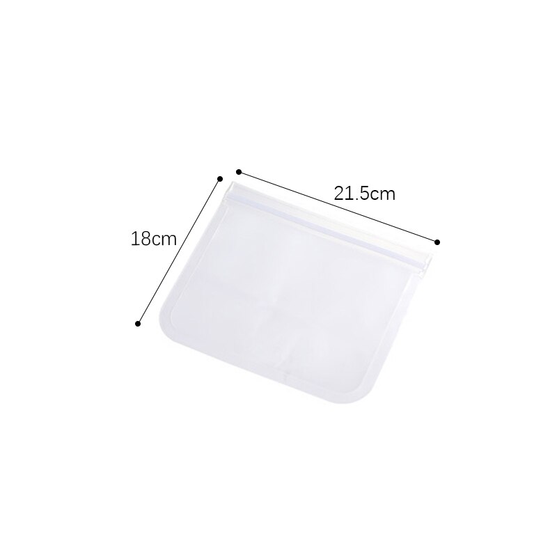 Silicone Food Storage Bag Reusable Stand Up Zip Shut Bag Sealed Leakproof Containers Fresh Bag Food Storage Bag Fresh Wrap: light green