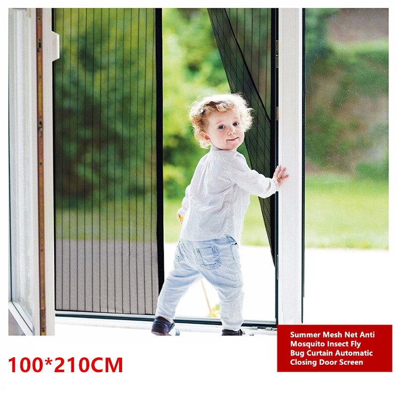 Magnetische Fliegengittertür Aus Fiberglas – Selbstschließend, Haustierfreundlich, 70x220 Cm (28x87 Zoll)