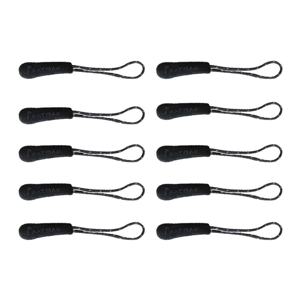 10x Reflective Zip Slider er Zipper Pull Cord Fastener Puller Sportswear