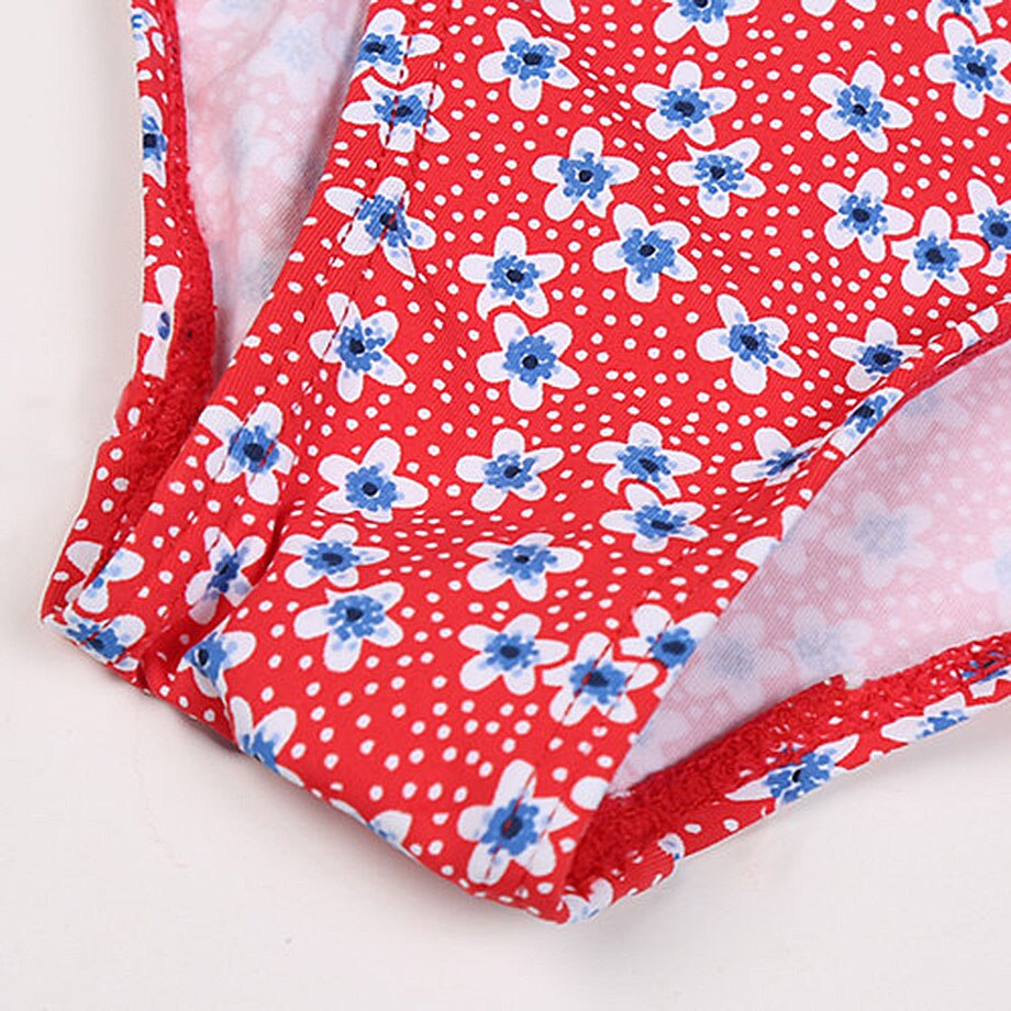 Floral One Piece Swimsuit Girls Ruffle Children's Swimwear 7-14 Years Teenage Girl Bathing Suit Swimming Monokini Kids Beachwear