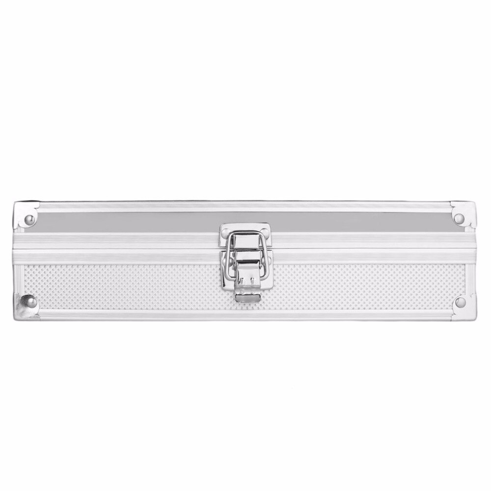 12 Grid Slots Watch Box Jewelry Display Storage Square Box Case Aluminium Suede Inside Container