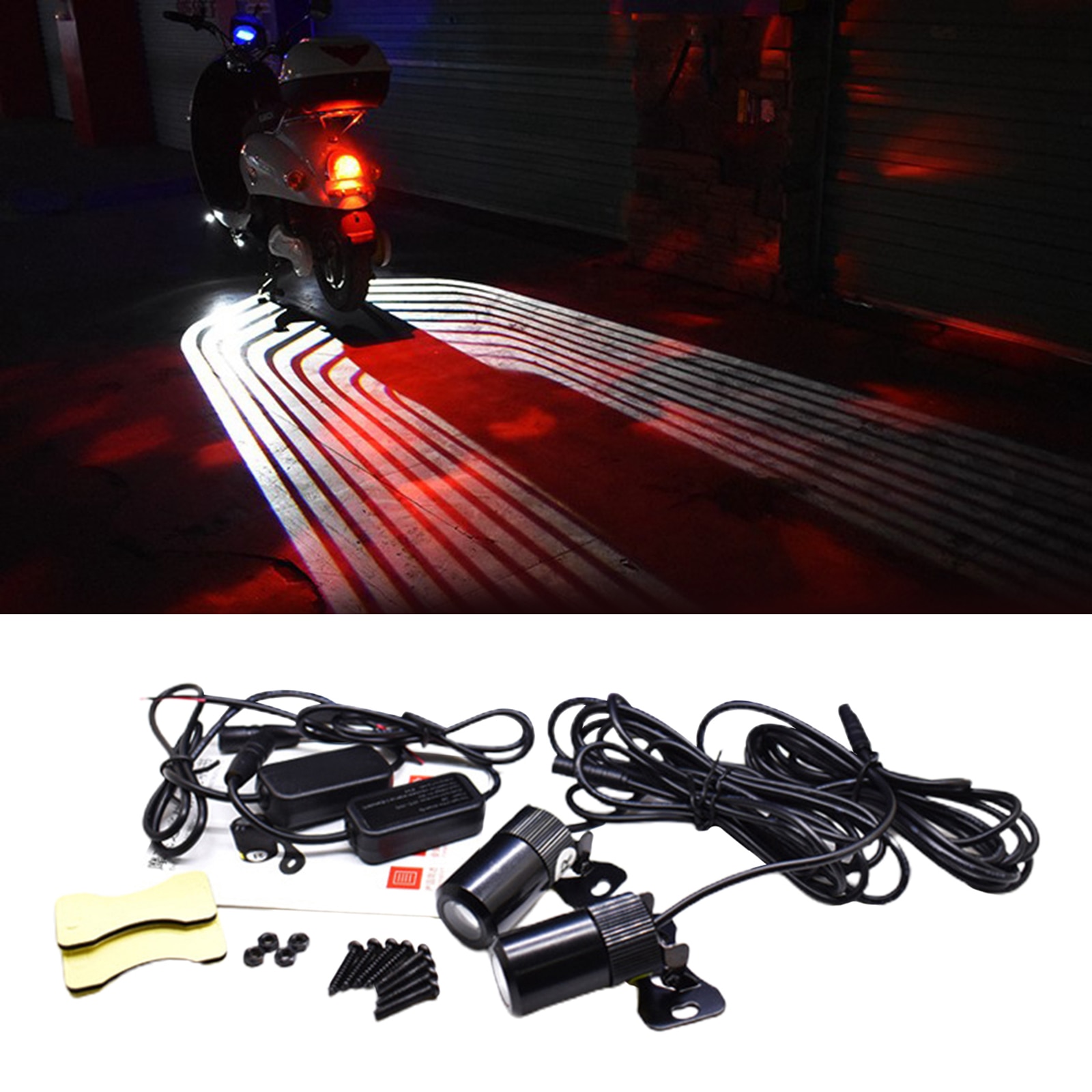 Universal- Motorrad Engel FlüGel LED Lampe Lichter Bausatz Projektor