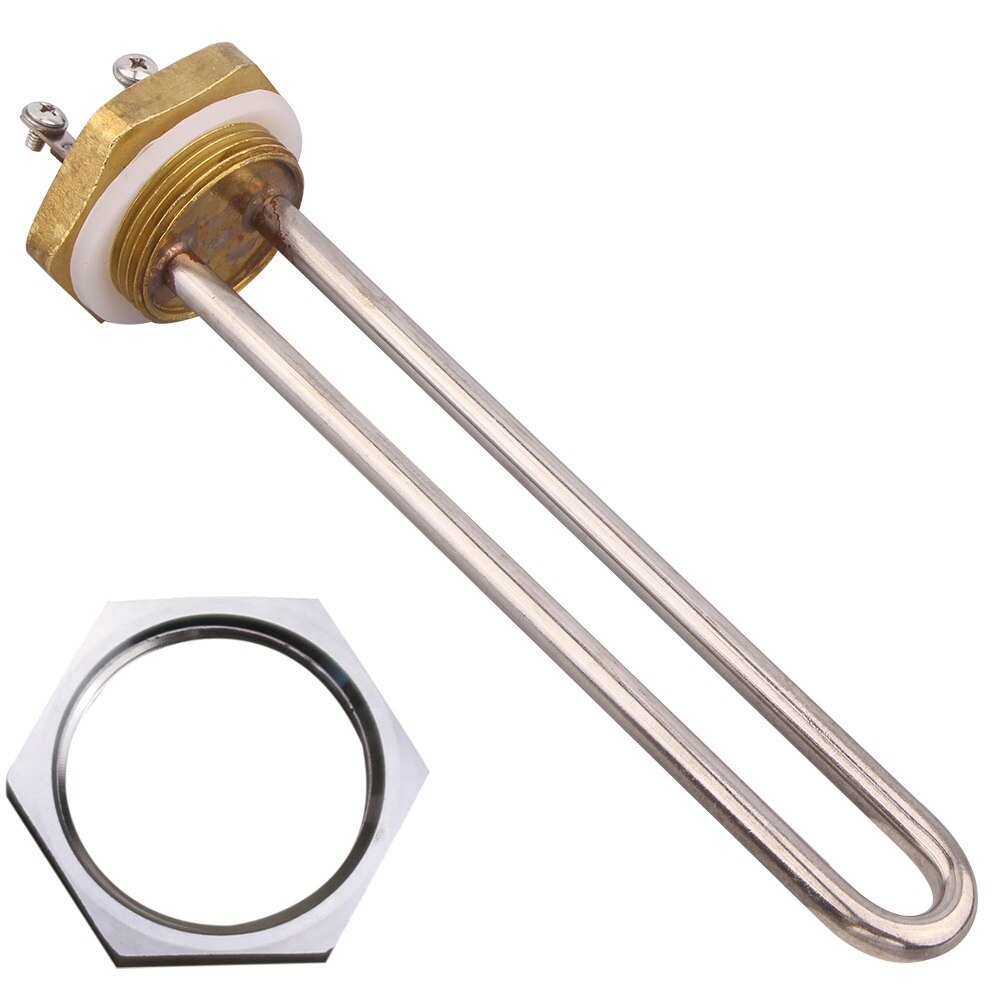 Elemento Riscaldante A Cartuccia 12V 200W - Acciaio Inox 304, Filettatura 3/4'', Per Riscaldamento Elettrico