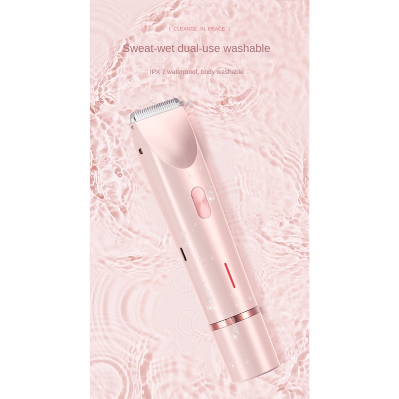 Bikini-Trimmer für Frauen Elektro rasierer 2-in-1 Körper-und Gesichts haaren tfernung Doppelkopf für Scham gesicht Achsel beine
